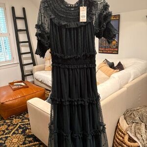 Brand new Deep Green Tulle Party Dress by Bioden!